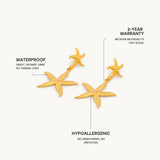 Coral Gleam Earrings