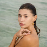 Coral Gleam Earrings