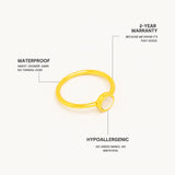 Mondschein Edelstein Ring