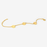 Bracelet Sabr, Shukr & Tawakkul Bijoux islamiques plaqués or