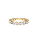 Basket Setting Full Eternity Diamond Ring – 10k | 2.25ctw
