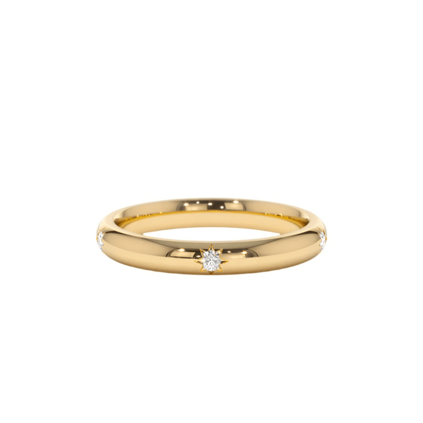 Star Setting Full Eternity Diamond Ring in 14k
