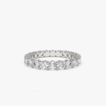 Basket Setting Full Eternity Diamond Ring – 10k | 2.25ctw