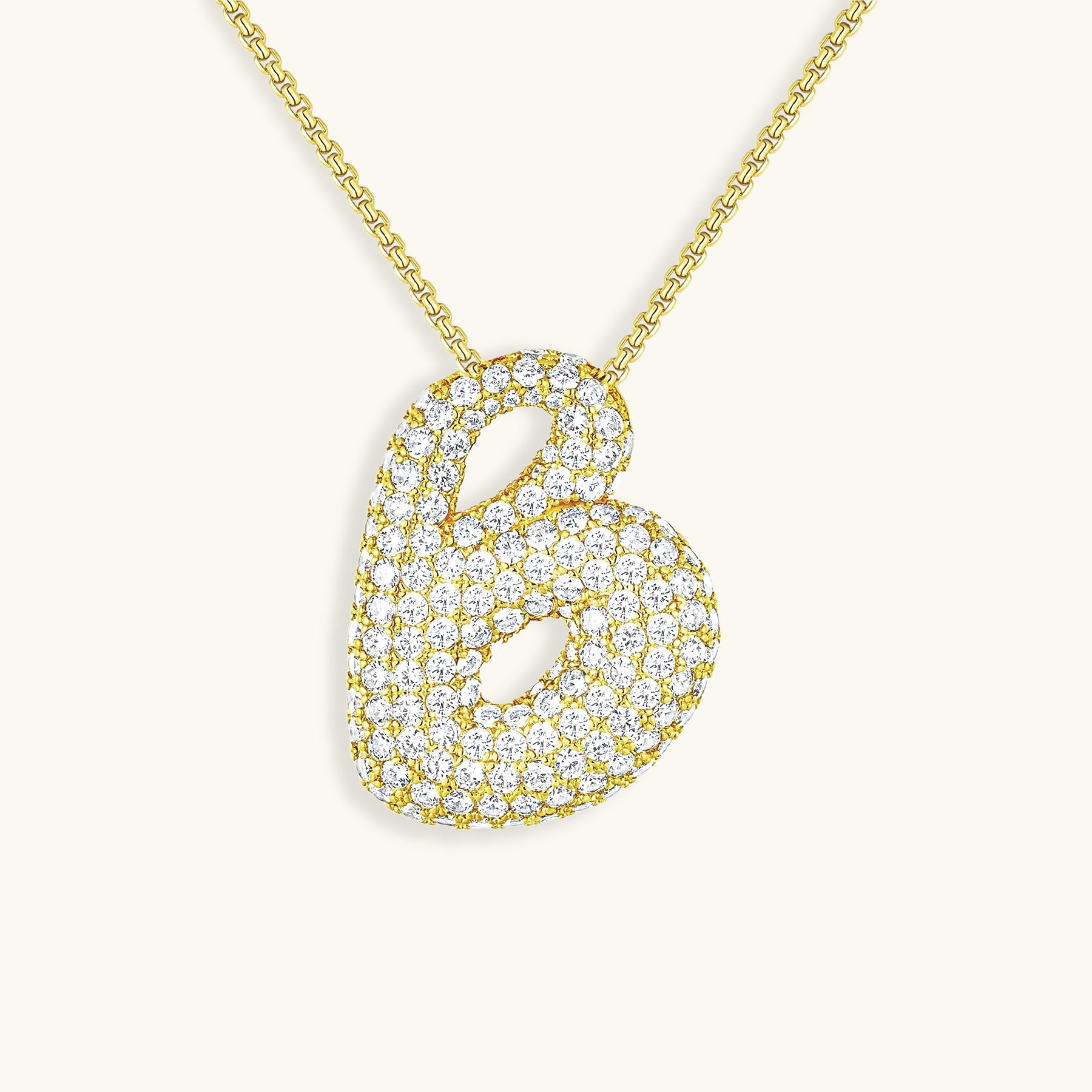 Zara Initial Diamond Necklace