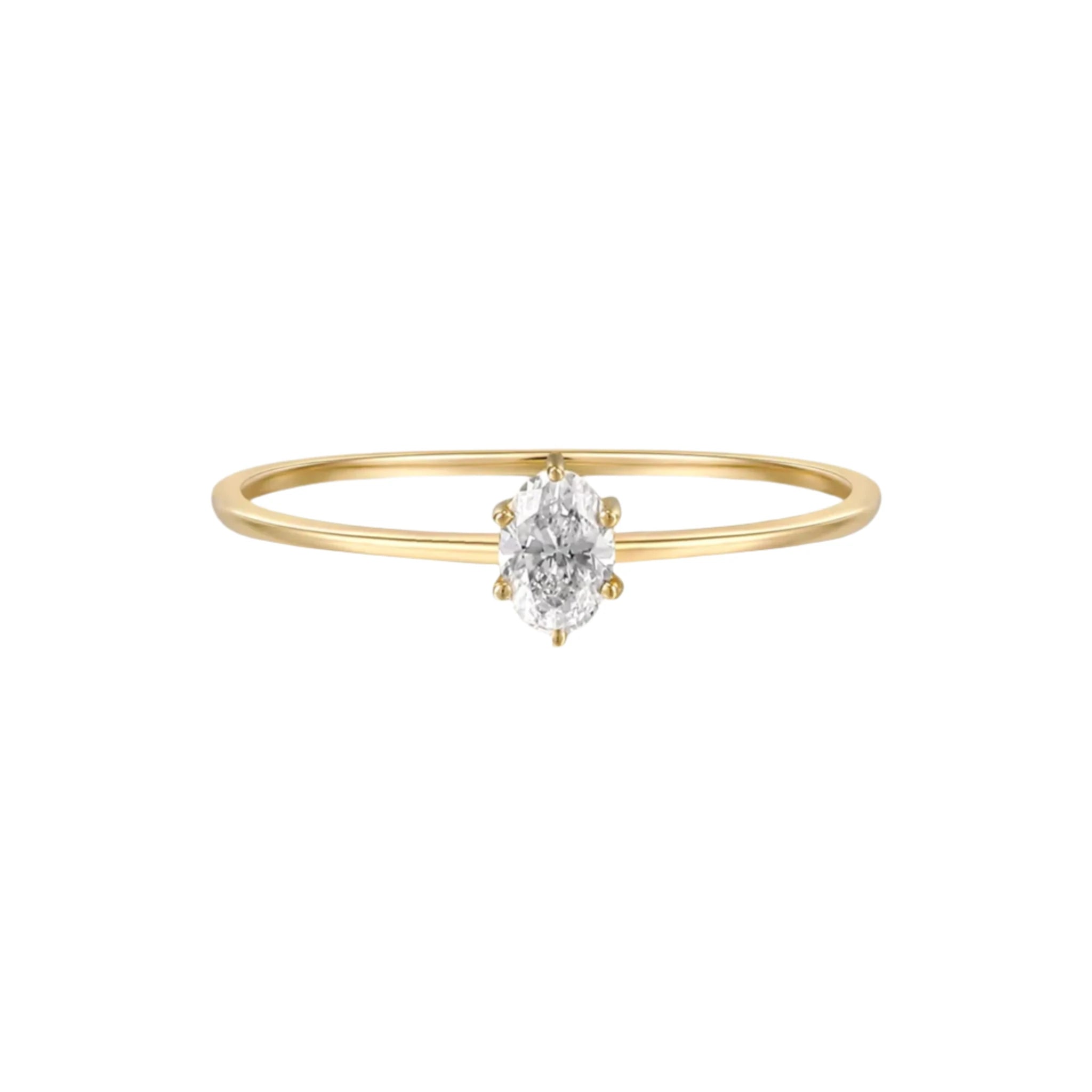 Solitaire Marquise Ring 0.3ct