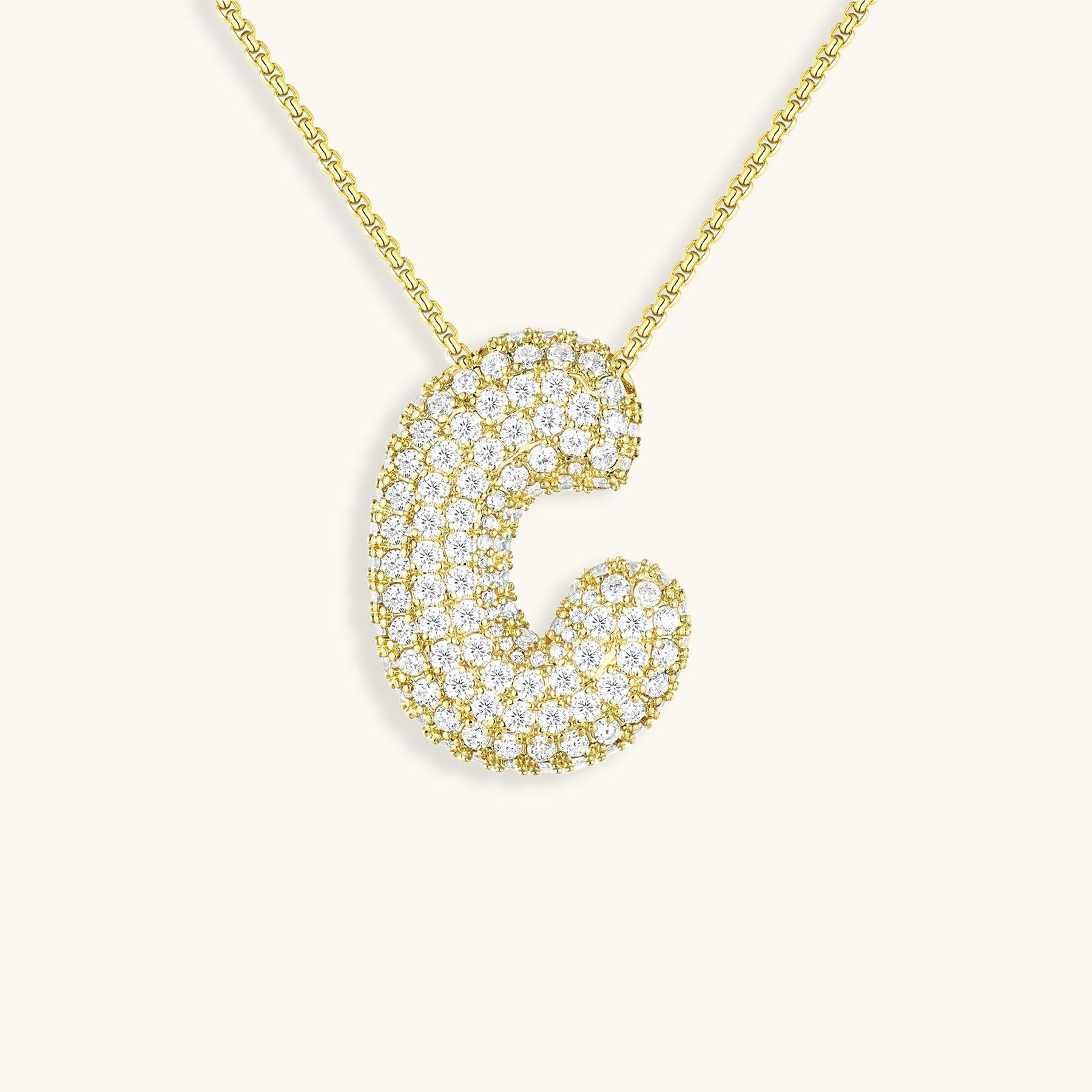 Zara Initial Diamond Necklace