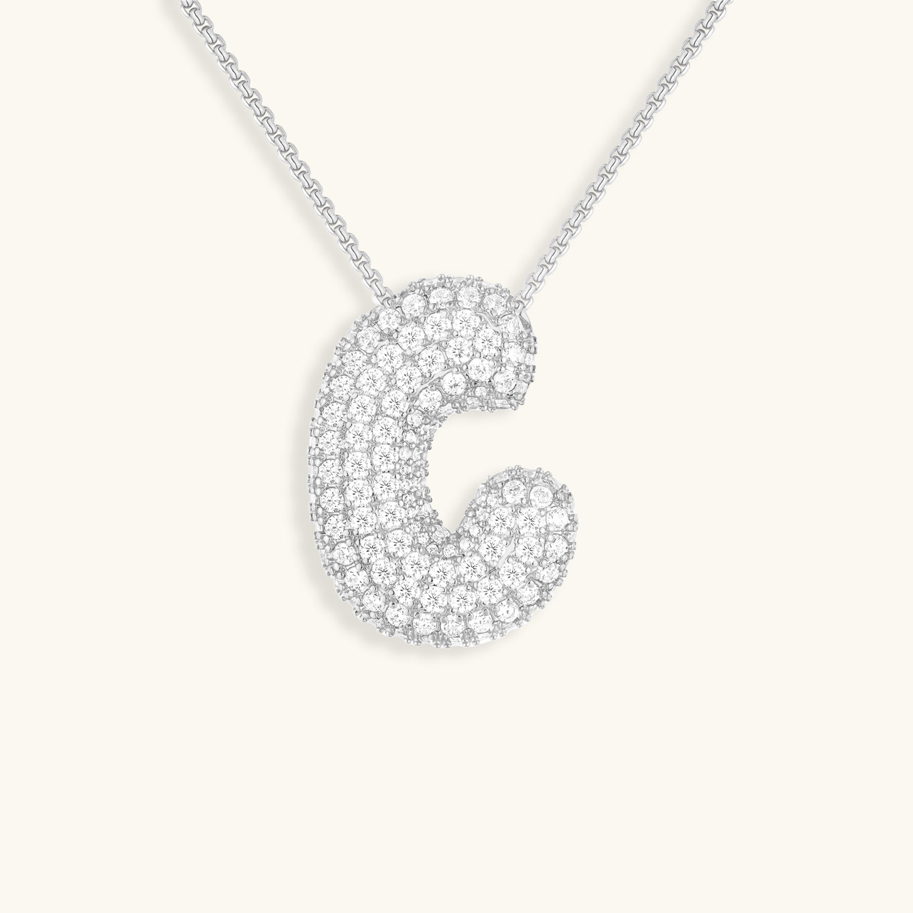 Zara Initial Diamond Necklace