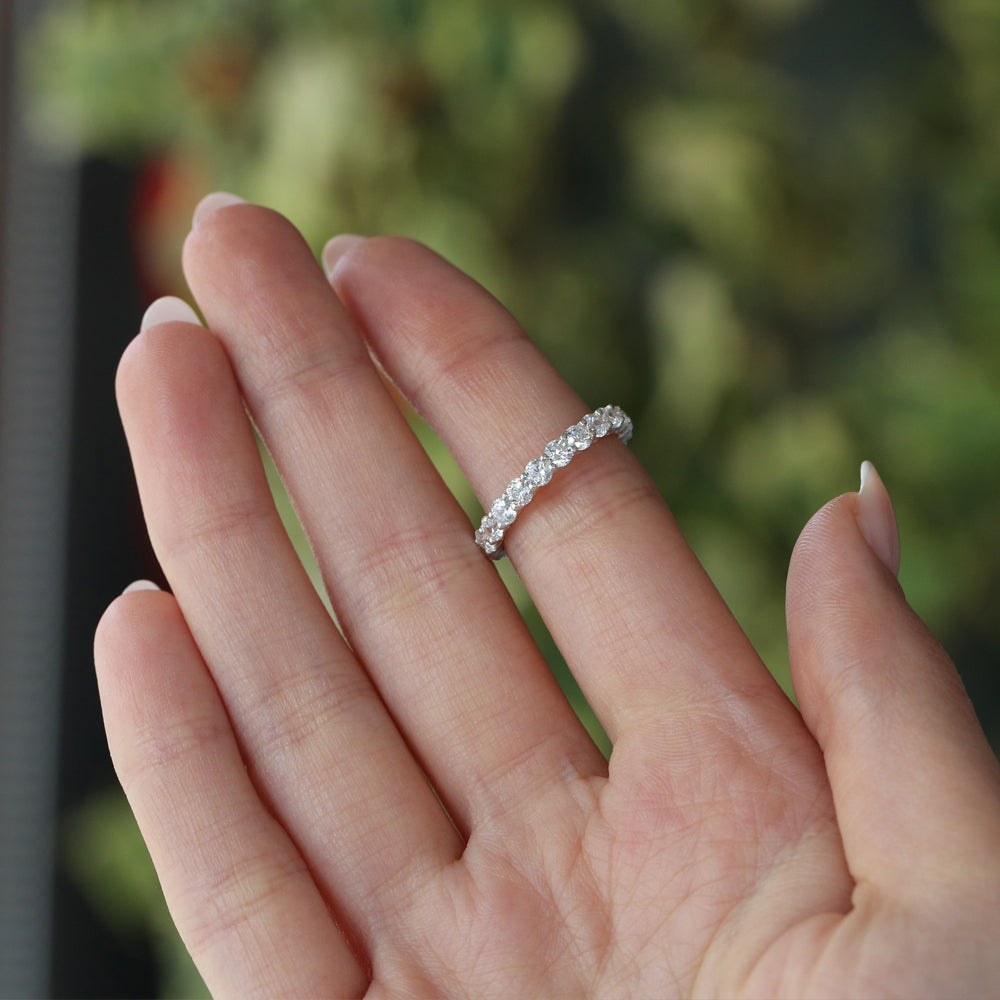 Basket Setting Full Eternity Diamond Ring – 10k | 2.25ctw