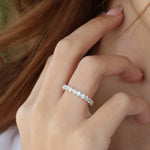Basket Setting Full Eternity Diamond Ring – 10k | 2.25ctw