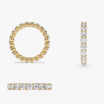Basket Setting Full Eternity Diamond Ring – 10k | 2.25ctw