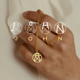 Fait pour vous | Collier monogramme personnalisé