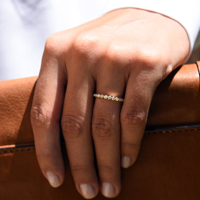 Bezel Setting Diamond Eternity Ring – 10K | 0.30ctw