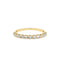 10k 11 Stone U-Shaped Diamond Wedding Band