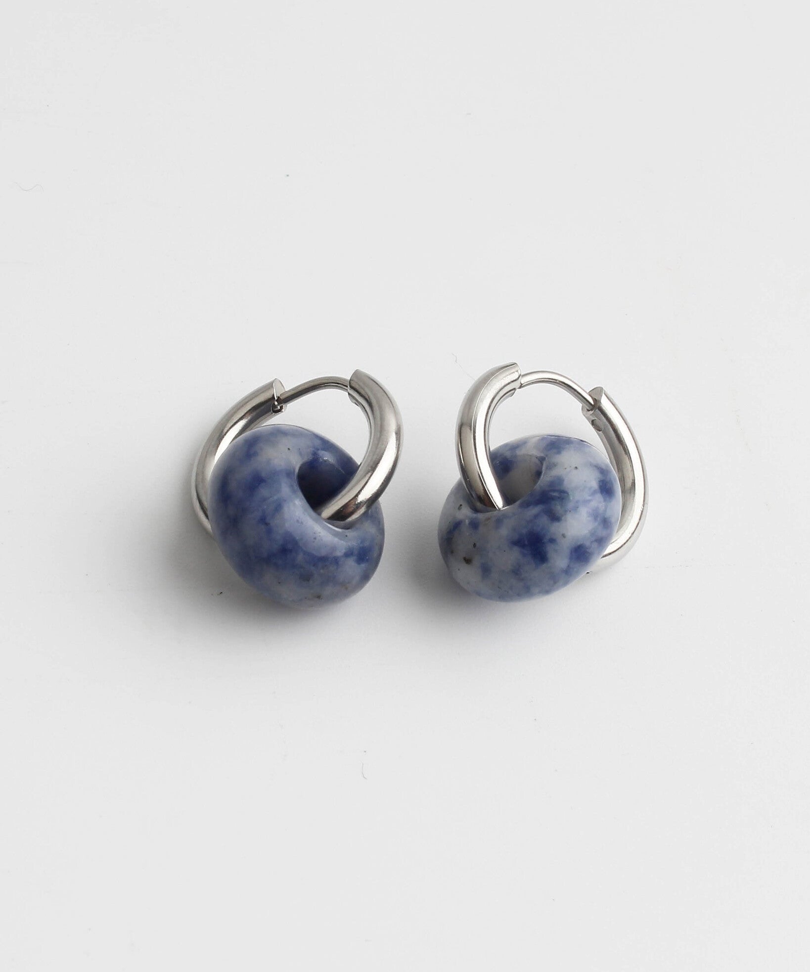Women - Earrings - Natural Stone - Stainless Steel